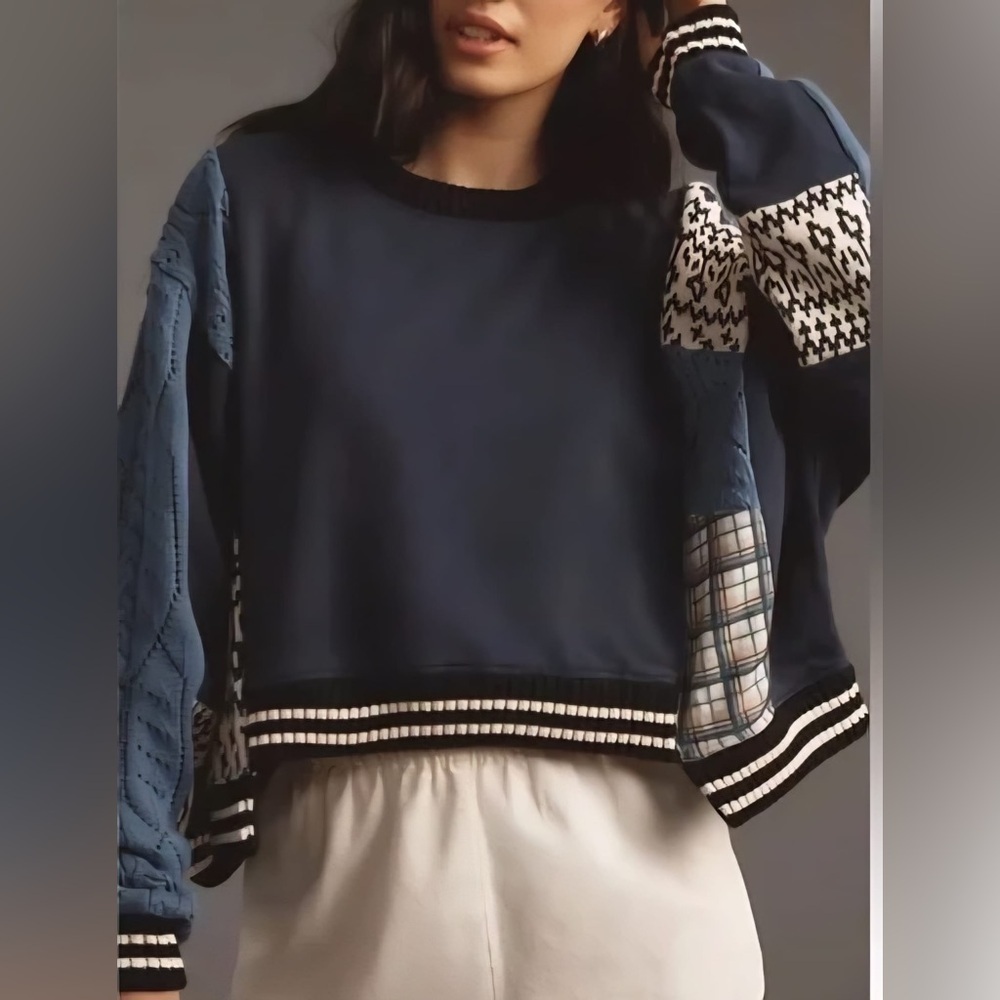 Pilcro Deep Blue Sweater